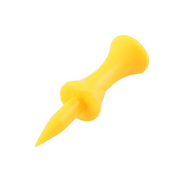 Golf Tees Etc 1 3/4" Yellow Plastic Step Down Golf Tees (100 Count)
