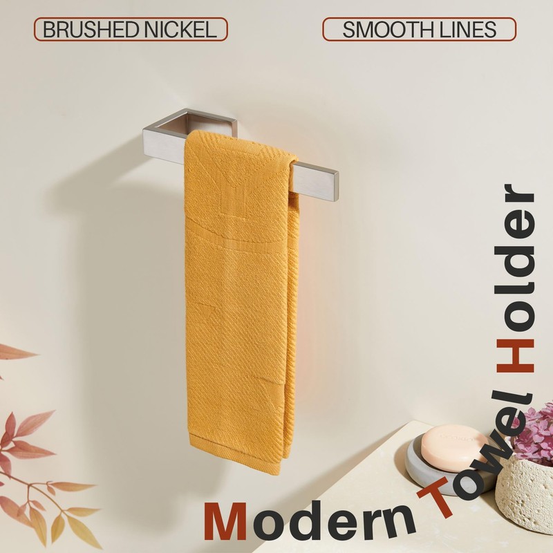 KOKOSIRI Hand Towel Bars Bath Towel Holder Brushed Nickel Wall