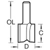 Trend Professional Hinge Recess Cutter, 1/4 Inch Shank, 12.7mm Cut