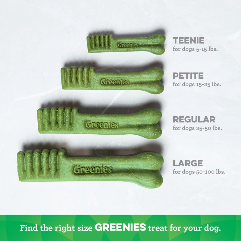 GREENIES Original TEENIE Natural Dog Dental Treats, 3 oz. Pack