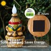 Tiki Head - Estatua de luz solar para exteriores, luces