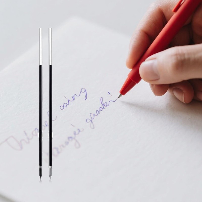 50pcs Blue Retractable Ballpoint Pen Refills 0.7mm Ballpoint Pen Replacement