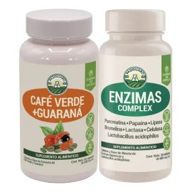 Pack Bienestar Digestivo y Control de Peso: Café Verde, Guaraná y Enzimas Con Probióticos Pasiguaro