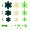 Marwey Sage Green Party Decoration Kit, 9Pcs Hanging Paper Flowers,