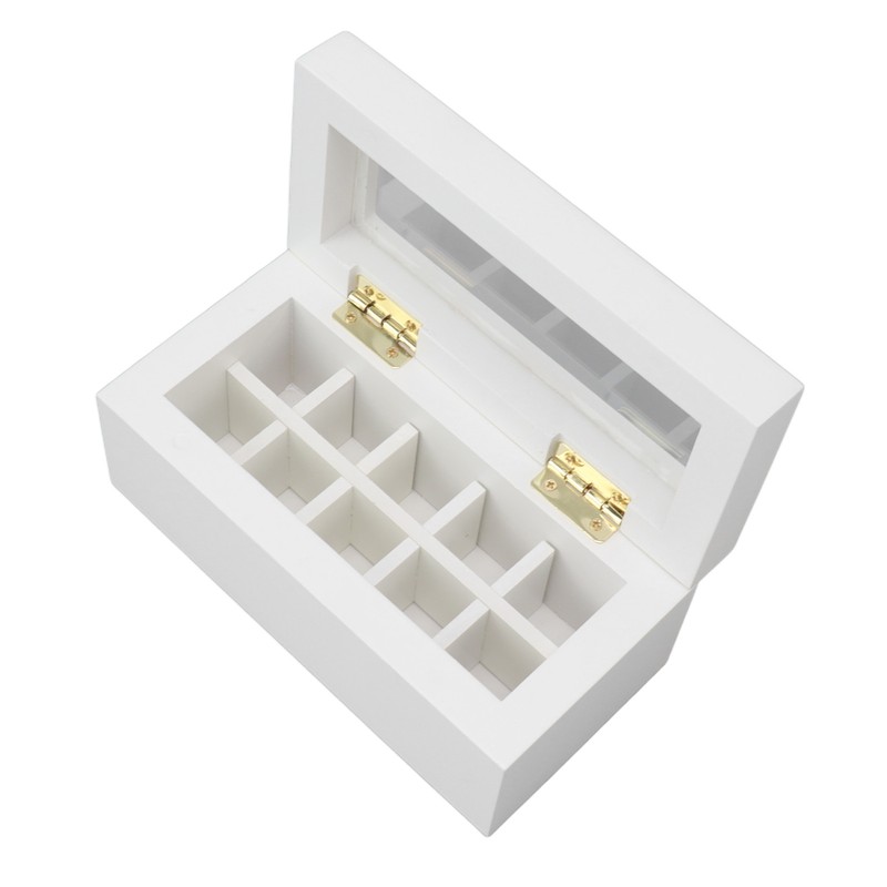 10 Slots Essential Oil Storage Box Case Bamboo Wood Essential