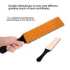 Double-Sided Leather Sharpening Strop Knife Blade Sharpener Home Sharpening Tool(Large
