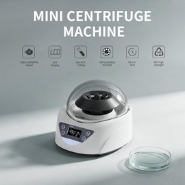 LACHOI Lab Mini Centrifuge Machine LCD 100-12000RPM 99mins Timer 7245×g RCF