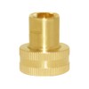 Joywayus 2PCS Brass Swivel Pipe Fitting 3/4"GHT x 1/4"NPT Double
