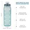 Teentumn Time Marker Water Bottle Gym, 30oz Large Durable Bottle