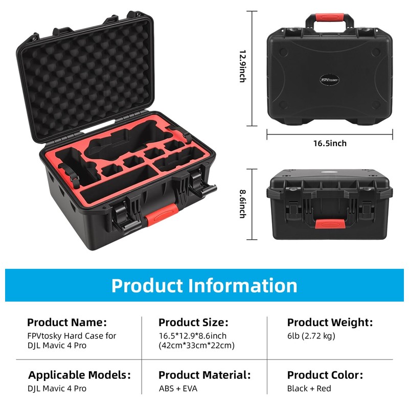 FPVtosky Dual Layer Hard Case for DJI Mavic 4 Pro[CASE