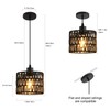 Woven Pendant Light Boho Chandelier, Rattan Pendant Lights Kitchen Island,
