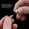 Quick Release Keychain Brass, Detachable Pull Apart Key Rings Separate