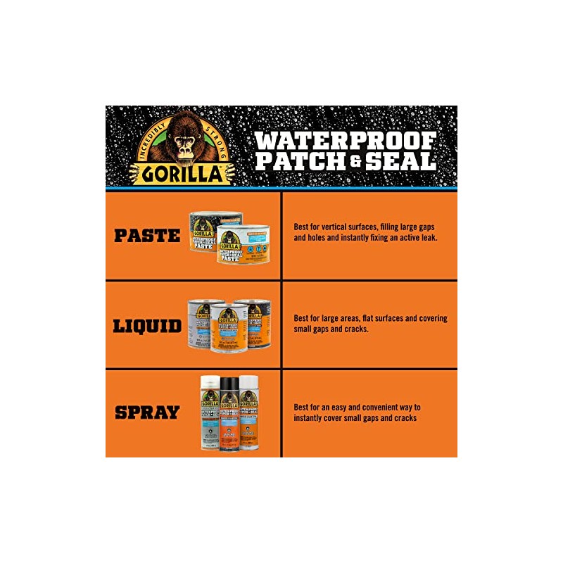Gorilla Waterproof Sealant - 32 Ounce Liquid Rubber Sealant