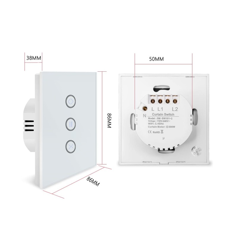 Alexa Roller Shutter Switch, WiFi Roller Shutter Switch, Smart Blinds