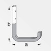 OrgaTech Pack of 8 Wall Hooks