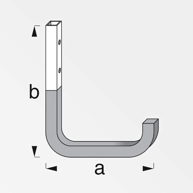 OrgaTech Pack of 8 Wall Hooks