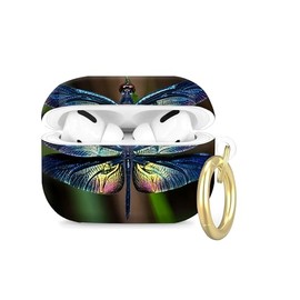 Compatible with Airpod Pro 2nd/1st Generation,360° Full Protection Cover for Girl Women,Cute Accessories Hard Case Portable & Shockproof for Airpod Pro 2nd Charging Case 2023/2022/2019(Dragonfly)