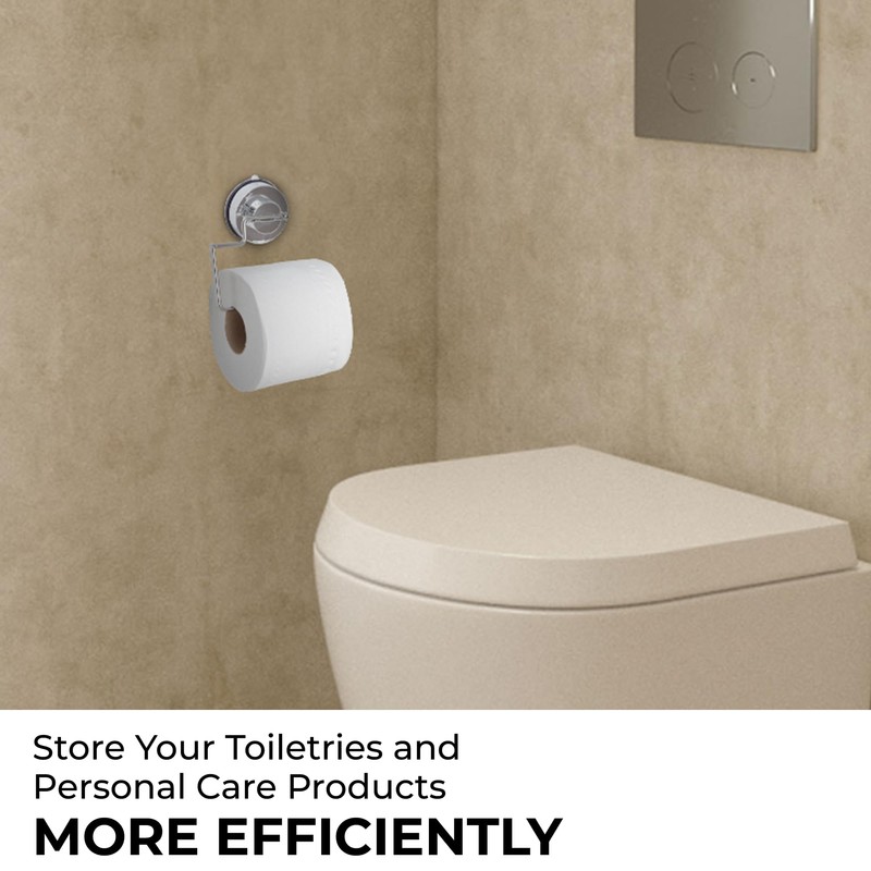 Blue Canyon Gecko Toilet Roll Holder, Shower Caddy with Quick