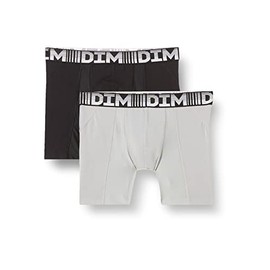 Dim Boxer Shorts Long 3D Flex Air Breathable Men's x2, Multicoloured, XXL, multi-coloured