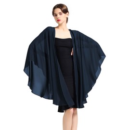 BEAUTELICATE Chiffon Shawl Bridal Wedding Wrap Long Evening Scarves Scarf