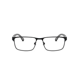 Emporio Armani EA1105 - anteojos de sol rectangulares para hombre, color negro mate, lente demo, 56 mm, Negro mate/lente de demostración., 56 mm