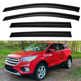 Cxdar Window Rain Guards Visors for 2013-2019 Ford Escape, Out-Channel Window Vent Wind Deflectors Shades for 13-19 Escape