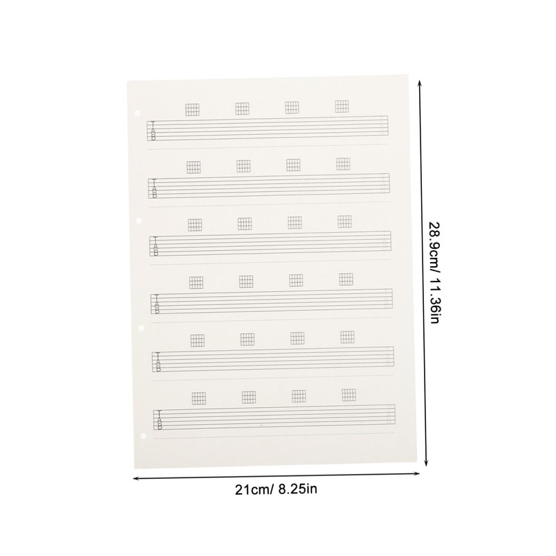 Abaodam 85 Piece Guitar Six Line Score Notebook, Easy to