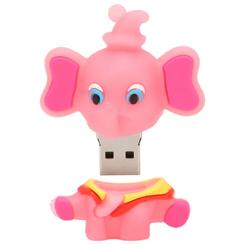 Cartoon U Disk Compatible Optional Memory Cute Elephant Memory Stick