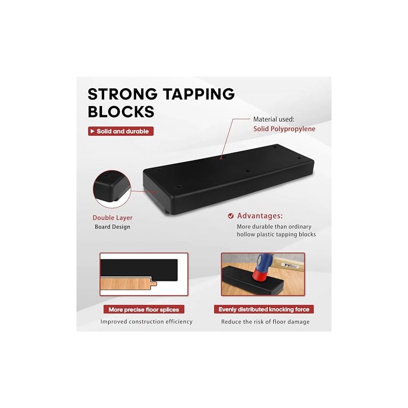 YIYITOOLS 43Pcs Laminate Wood Flooring Installation Kit,LVP Installation Kit,Vinyl Flooring