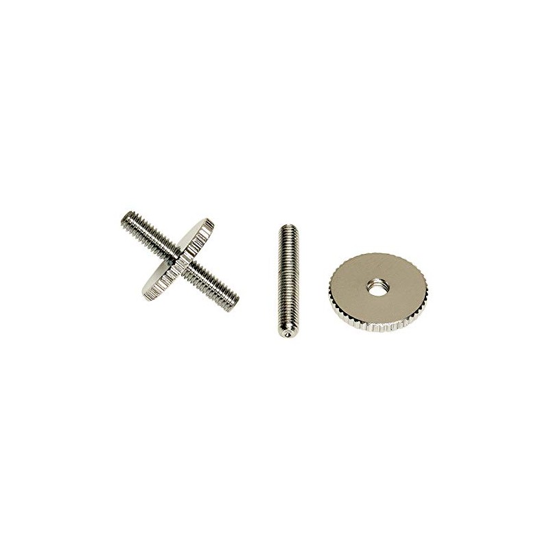 Tune-o-matic Bridge Height Adjusters 18mm Diameter M4 Thread - Nickel