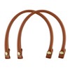 alwaiiz Pack of 2 Press Stud Bag Handles, Leather, Replacement