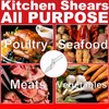 Heavy Duty Poultry Shears - Kitchen Scissors for Food, All