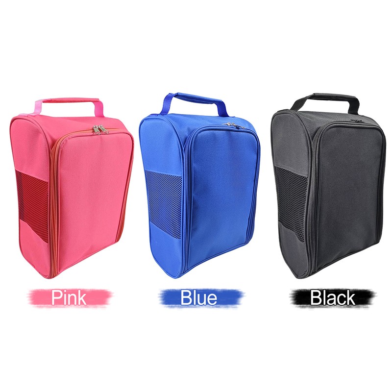 Oxford Cloth Golf Shoe Bag Breathable Sneaker Storage Bag Zippered