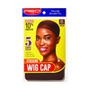 Red by Kiss Stocking Wig Cap 5 PCS (Dark Brown)