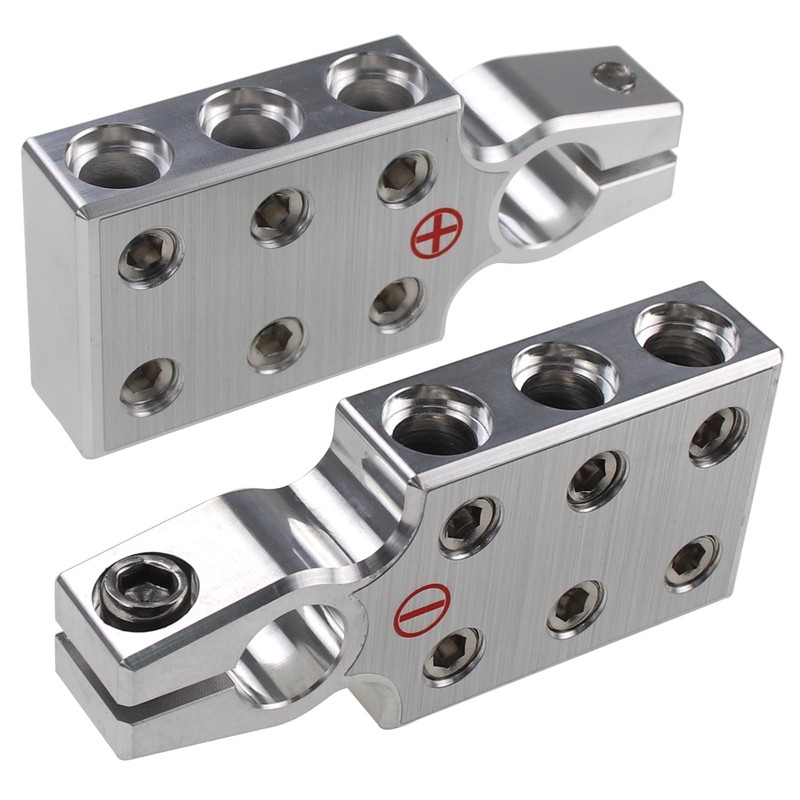 ZOOKOTO 6 Way Car Audio Battery Terminal Connector, 6x2/0 AWG