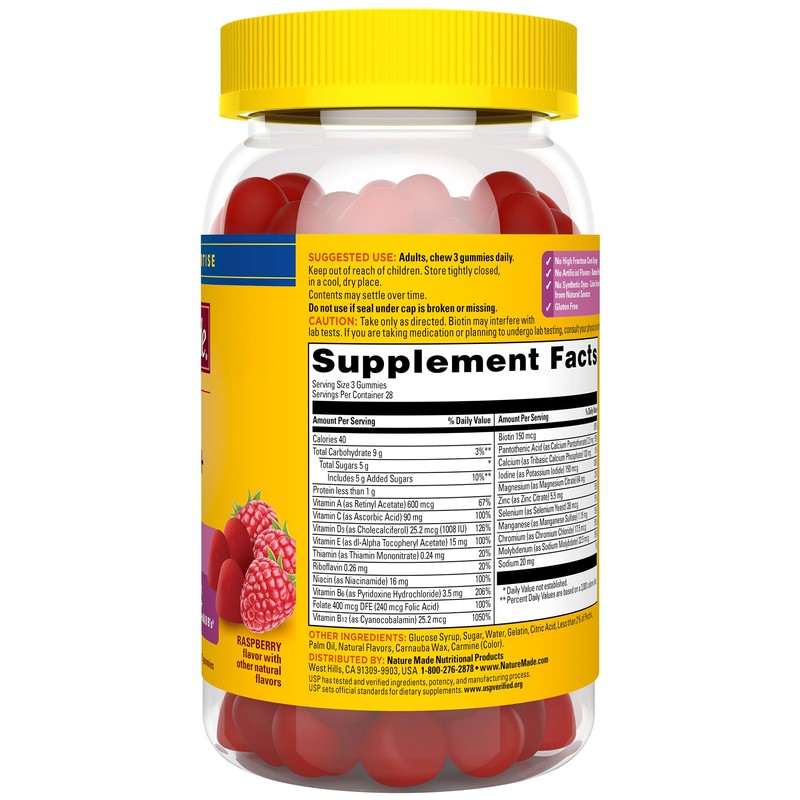 Nature Made Advanced Multivitamin Gummies 50 + for Her, Womens