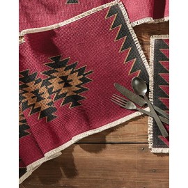 Red Sunrise Southwest Table Runner - 36 Inch