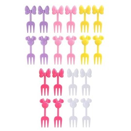 Hartya 26 PCS Food Picks for Kids, Dinosaur Animal Fruit Picks, Cute Food Toothpicks, Lunch Bento Box Accessories for Kids/Toddler (Bow)