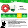 Upgraded Inflatable Dog Cone Collar with Transparent Anti-Licking Shield, Adjustable