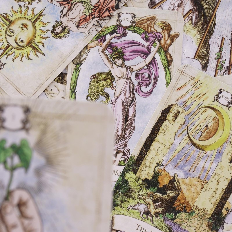Zqkimzi Tarot Deck, 78 Old Style Tarot Deck, Tarot Book
