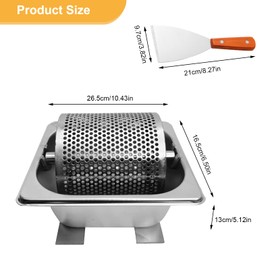 Stainless Steel Butter Roller, 1.8 L Butter Roller Belt, Durable Butter Distributor, Butter Roller Tool with Stand, Efficient, Reusable, Gadget for Business, Kitchen, Cornbread, Steaks