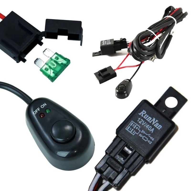 SparkHID LED Work Light Bar CREE Wiring Harness Kit with