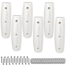 JYINCPED Boat Dock Bumpers Straight-Edge Dock Fender, Marine Bumpers Fenders Side Guards, Soft UV-Resistant, 17-Inch, Horizontal Protection, Inflatable,6 Pack-White