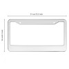 Chrome Stainless Steel Metal License Plate Frame Tag Cover With