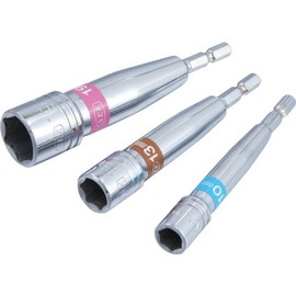 Suekage Tool SEK OPS004 Electric Socket, Hexagonal 0.7 inches (17 mm) x Shaft Dimensions: 0.25 x Total Length: 4.3 inches (110 mm)