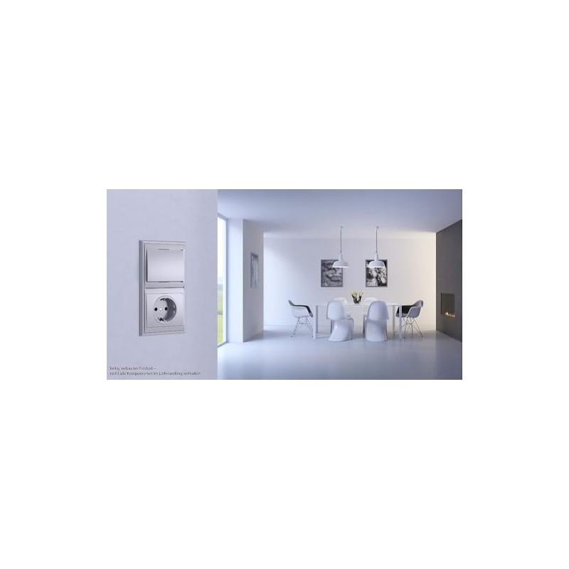 Kopp Malta 309413062 Cover Frame for 4 Sockets for Vertical