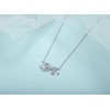URMWMOO 925 Sterling Silver Lucky Number Necklace Infinity Love Heart
