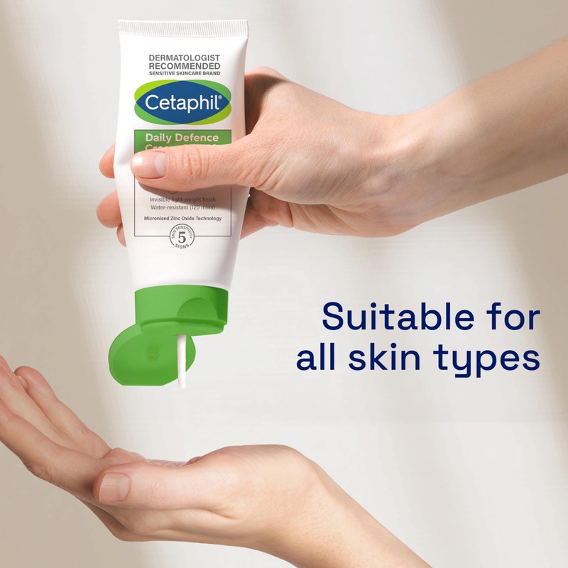 Cetaphil Daily Defence Cream SPF50, with UVA/UVB filters for Sensitive