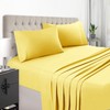 EaseHome Yellow Sheets for Queen Size Bed Set -Deep Pocket