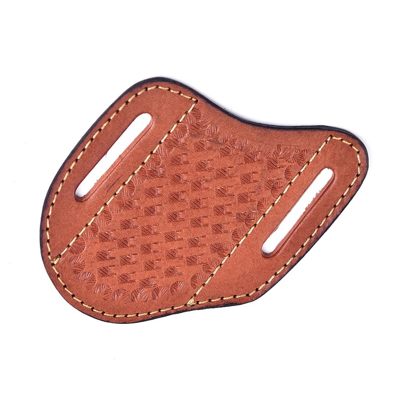 STIFF HIDES Handmade Leather Knife Sheath for Belt– Compact EDC